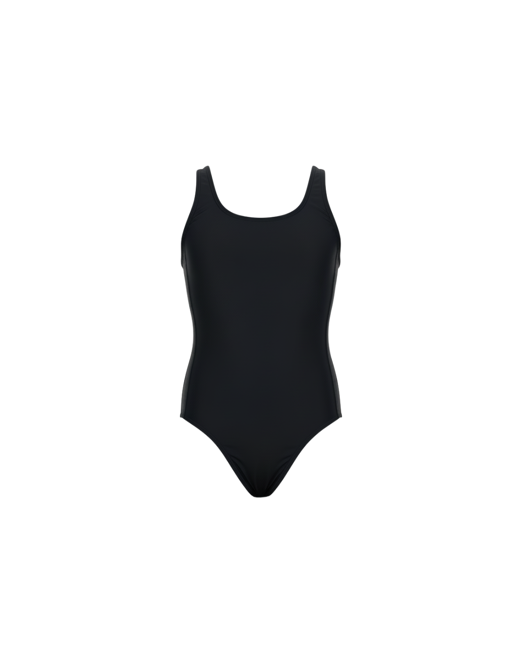 Black swimsuit on a white background