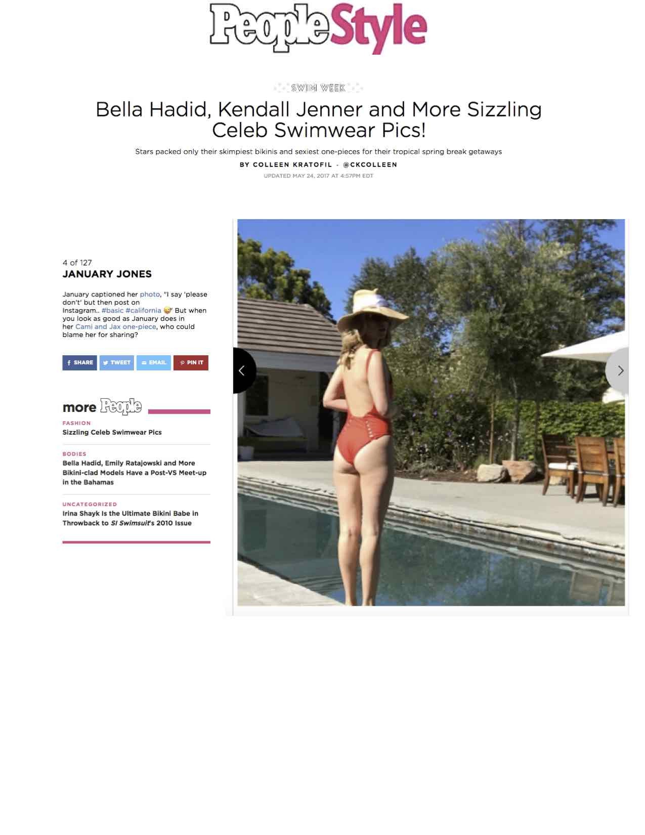 January Jones wears CAMI AND JAX (as seen on PeopleStyle)