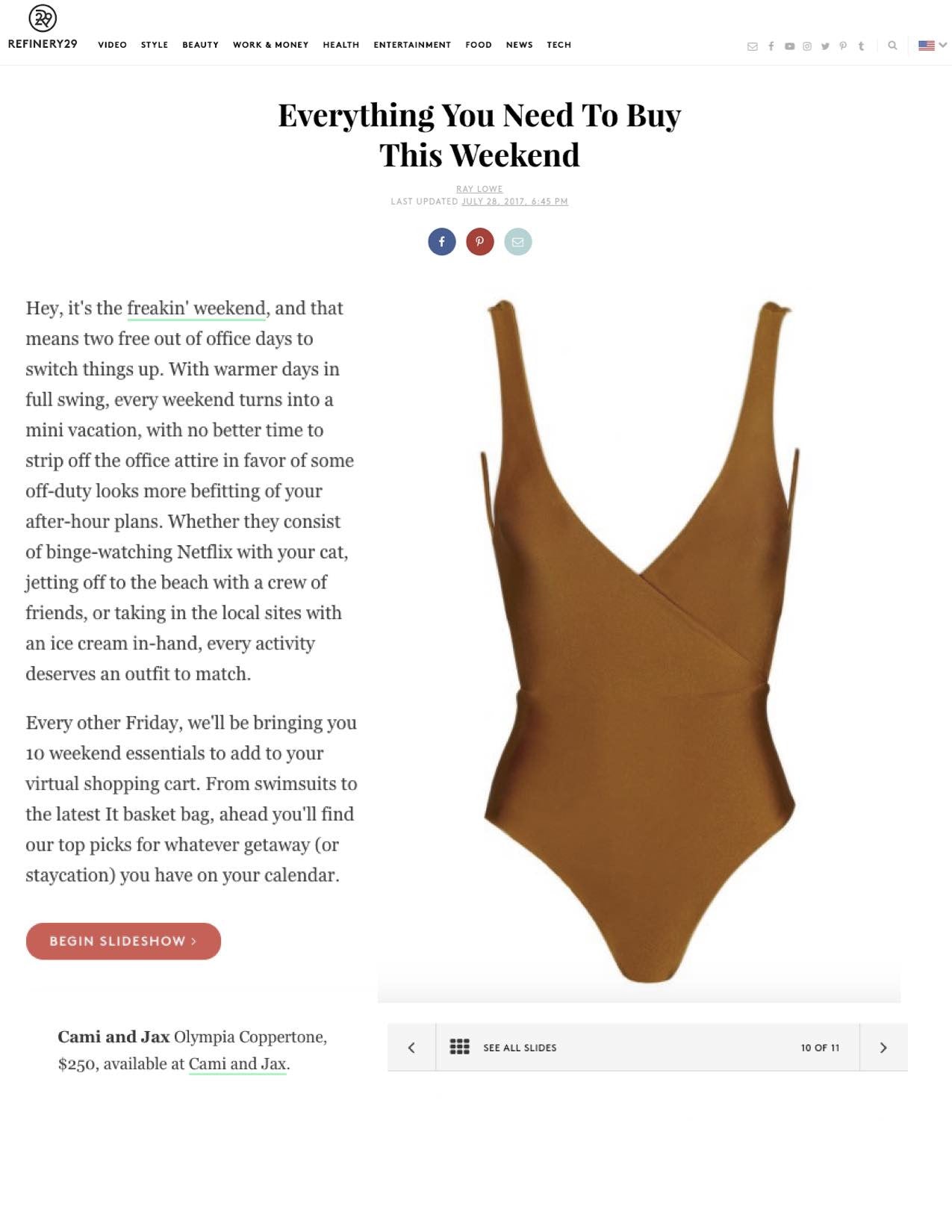 Refinery29- Weekend Essentials