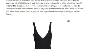 The Zoe Report- Little Black Swimsuit