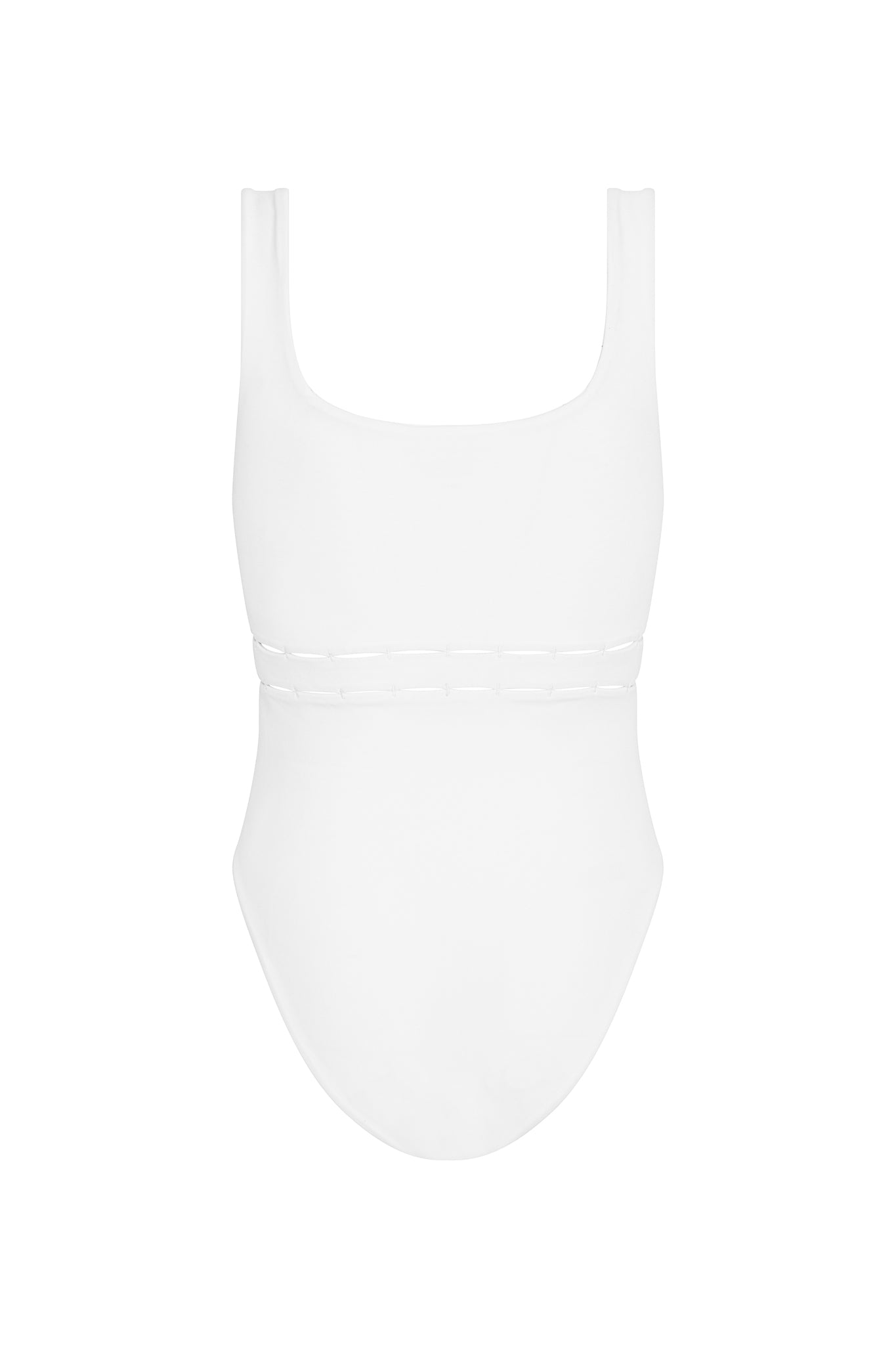 Coco pleats swimwear ホワイト Tess floral-appliqué strapless swimsuit in white - Karla